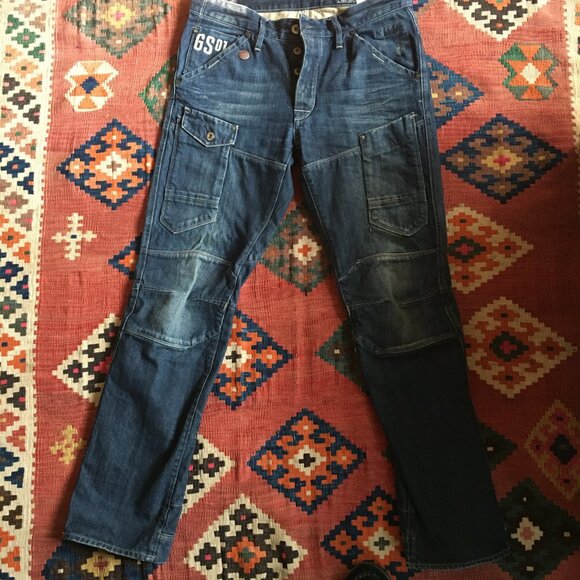 HP:G-STAR Men's "Raw" Denim Cargo Jeans - 32X32 - Picture 2 of 9